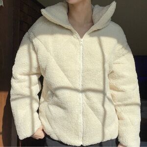 Abercombie fleece puffer jacket